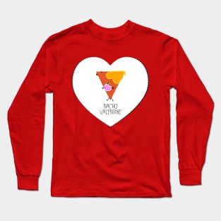 Nacho Valentine Red Tortilla Person Long Sleeve T-Shirt